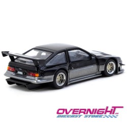 Tarmac Works Toyota Sprinter Trueno Ae86 Widebody negro y gris Malaysia Special Edition Escala 1/64 TC-T64G-060-BG