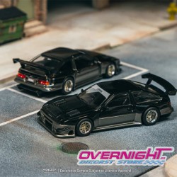 Tarmac Works Toyota Sprinter Trueno Ae86 Widebody negro y gris Malaysia Special Edition Escala 1/64 TC-T64G-060-BG