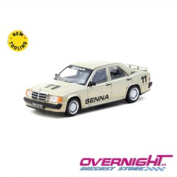 Tarmac Works Mercedes-Benz 190 E 2.3-16 Ayrton Senna Race Of Champion 1984 Escala 1/64 TC-T64G-047-84ROC11
