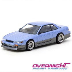 Tarmac Works Vertex Nissan Silvia S13 azul y gris Escala 1/64 TC-T64G-025-PU