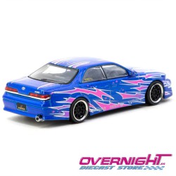 Tarmac Works Vertex Toyota Mark II Jzx100 azul metalizado Escala 1/64 TC-T64G-024-BL