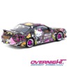 Tarmac Works Vertex Nissan Silvia (S14) Hello Kitty Negro Cromado Escala 1/64 TC-T64G-018-HK