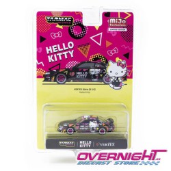 Tarmac Works Vertex Nissan Silvia (S14) Hello Kitty Negro Cromado Escala 1/64 TC-T64G-018-HK