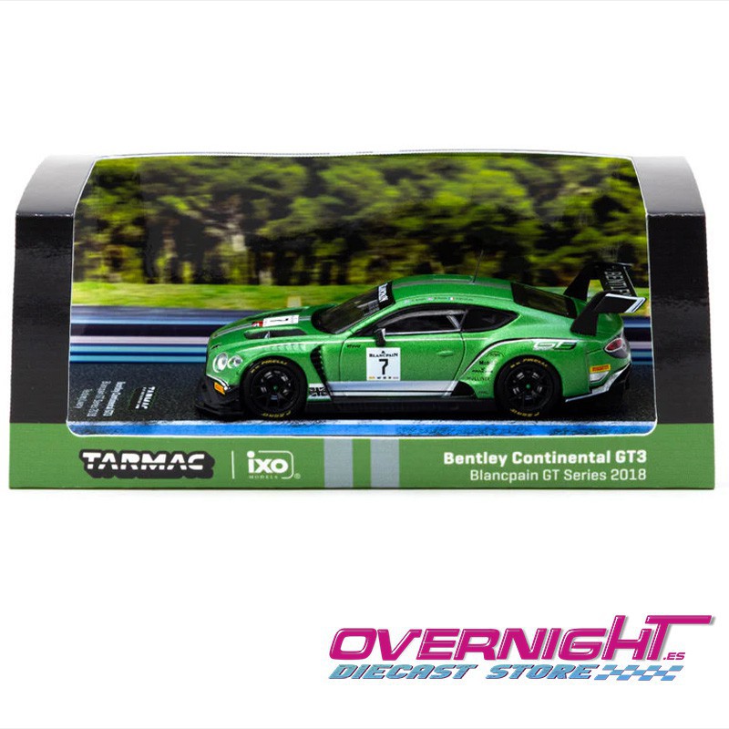 Tarmac Works Bentley Continental GT3 Blancpain GT Series 2018 limitado a 1392uds Escala 1/64 TC-T64-030-18BGT7