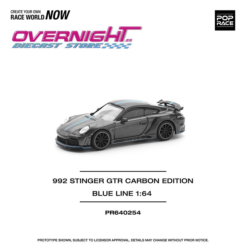 Pop Race 992 Stinger GTR Carbon Edition Escala 1/64 PR640254