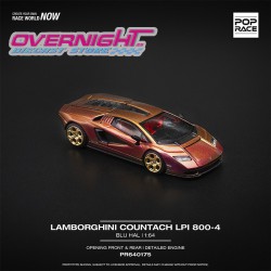 Pop Race Lamborghini Countach LP 800-4 Blu Hal Escala 1/64 PR640175