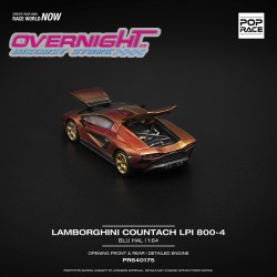 Pop Race Lamborghini Countach LP 800-4 Blu Hal Escala 1/64 PR640175