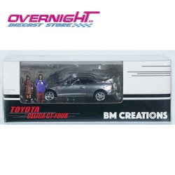 BM Creations Toyota Celica GT Four plata 6gen con figuras Escala 1/64 BM64B0415