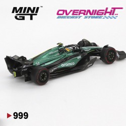 Mini GT Aston Martin Amr24 n14 Fernando Alonso Bahrain Gp 2024 Escala 1/64 MGT00999Lhd