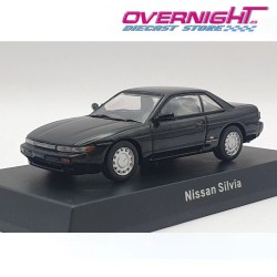 Kyosho Nissan Silvia S13 1988 negro Escala 1/64 KYO07115H