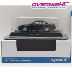 Kyosho Nissan Silvia S13 1988 negro Escala 1/64 KYO07115H