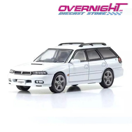 Kyosho Subaru Legacy Touring Wagon 1996 blanco Escala 1/64 KYO07116B