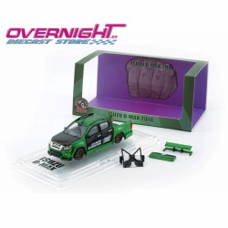 BM Creations Isuzu D-Max Low Rider - Malaysia Exclusive – Tmcs2025 verde - Escala 1/64 BM64B0466Rhd