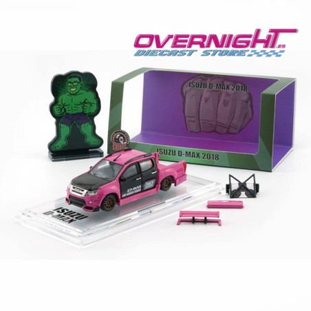BMCreations Isuzu D-Max Low Rider - Malaysia Exclusive – Tmcs2025 rosa Escala 1/64 BM64B0422Rhd