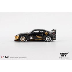 Mini GT Toyota GR86 Lb-Nation negro y oro 2025 MGT01149-R