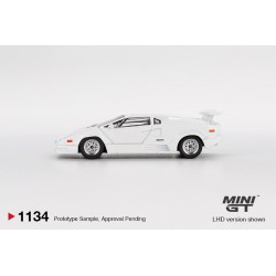 Mini GT Lamborghini Countach 25th Anniversary White 1989 MGT01134-L