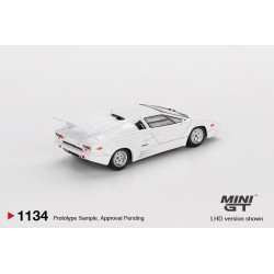 Mini GT Lamborghini Countach 25th Anniversary White 1989 MGT01134-L