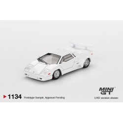Mini GT Lamborghini Countach 25th Anniversary White 1989 MGT01134-L