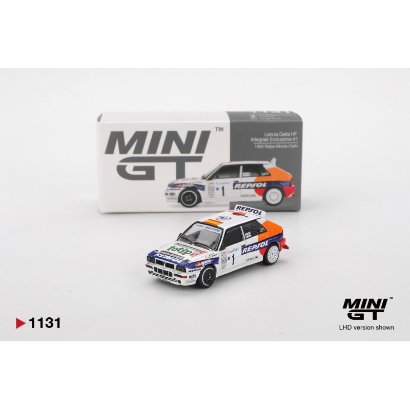 Mini GT Lancia Delta Integrale Evoluzione n1 Sainz-Moya Rally Monte Carlo 1993 MGT01131-L