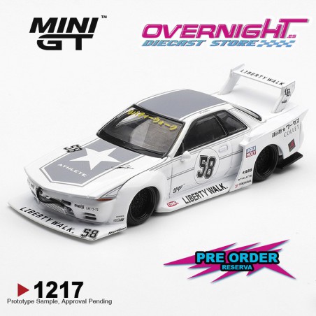 - PREORDER - Mini GT Nissan Gtr (R32) Lb-Kaido Works Tas 2025 Escala 1/64 MGT01217-R