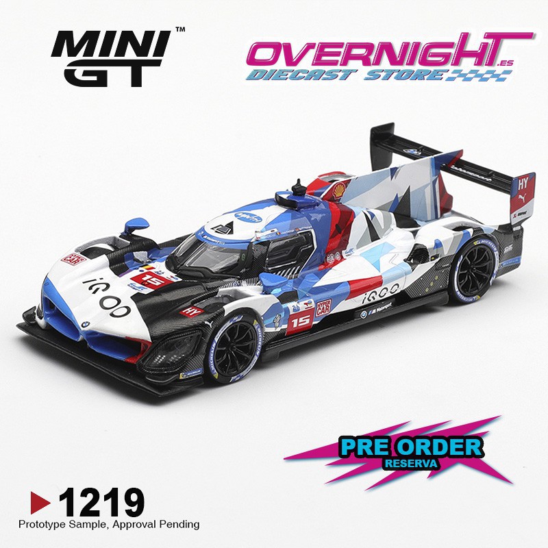 - PREORDER - Mini GT Bmw M Hybrid V8 Hypercar n15 Bmw M Team Wrt Le Mans 24 Hrs 2025 Escala 1/64 MGT01219-L