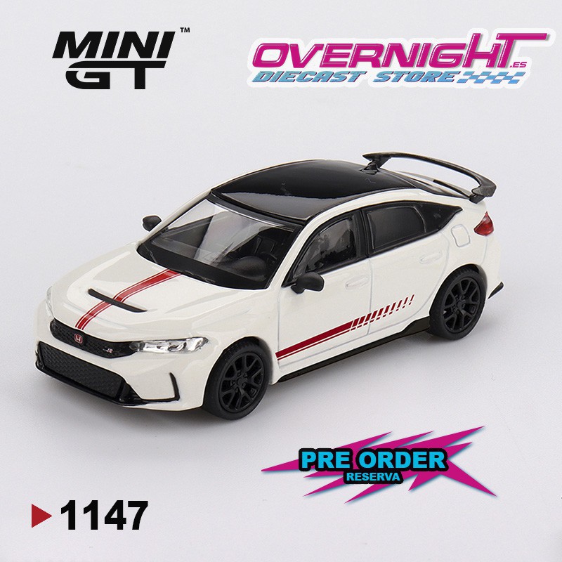 - PREORDER - Mini GT Honda Civic (Fl-5) Type R Ultimate Edition Championship White 2025 Escala 1/64 MGT01147-L