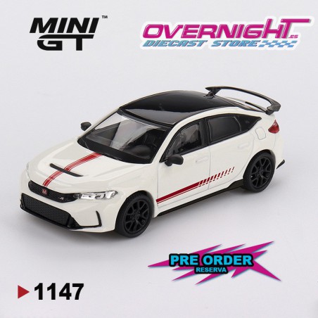- PREORDER - Mini GT Honda Civic (Fl-5) Type R Ultimate Edition Championship White 2025 Escala 1/64 MGT01147-L