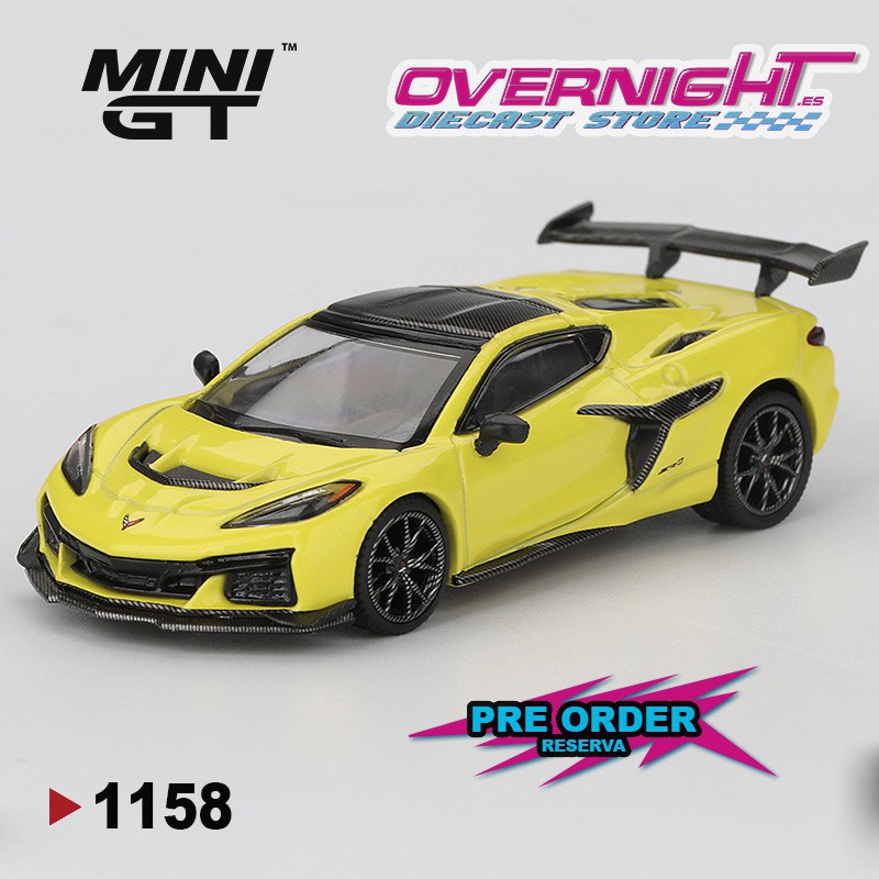 - PREORDER - Mini GT Chevrolet Corvette C8 Zr1 Accelerate Yellow 2025 Escala 1/64 MGT01158-L