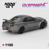 - PREORDER - Mini GT Nissan Skyline Gtr (R34) Dark Metal Gray Nismo Crs 1999 Escala 1/64 MGT01160-R