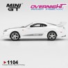 - PREORDER - Mini GT Toyota Supra Mk4 (A80) Veilside Combat V-I White Pearl Metallic 2014 Escala 1/64 MGT01104-L