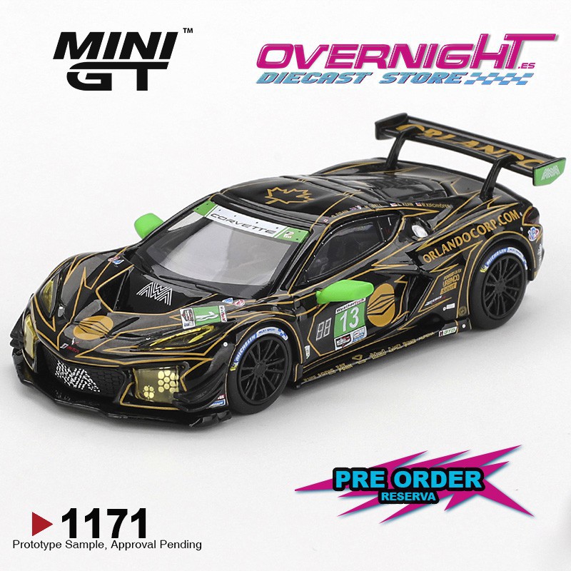 - PREORDER - Mini GT Chevrolet Corvette Z06 Gt3.R N13 Awa Daytona 24 Hrs 2025 Escala 1/64 MGT01171-L