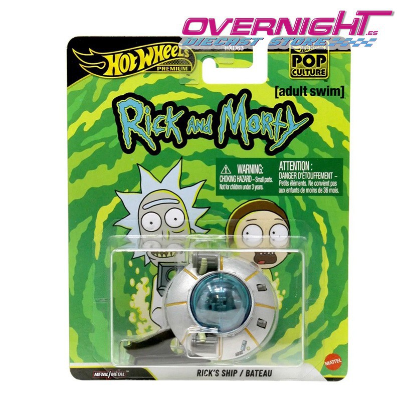 Hot Wheels Premium Pop Culture - Rick's Ship - Rick and Morty JHW95