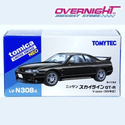 Tomica Limited Vintage 1995 Nissan Skyline GT-R V-Spec Negro- Escala 1/64 LV-N308d