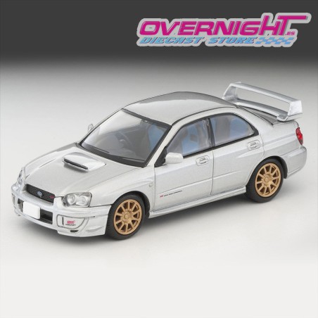 Tomica Limited Vintage 2003 Subaru Impreza WRX STI plata - Escala 1/64 LV-N336b