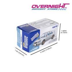 Tomica Limited Vintage 2003 Subaru Impreza WRX STI plata - Escala 1/64 LV-N336b