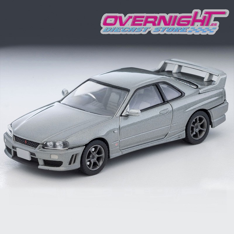 Tomica Limited Vintage 2000 Nissan Skyline 2-Door Sports Coupe 25GT Turbo plata con accesorios - Escala 1/64 LV-N353a
