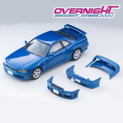 Tomica Limited Vintage 2000 Nissan Skyline 2-Door Sports Coupe 25GT Turbo azul con accesorios - Escala 1/64 LV-N353b