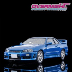 Tomica Limited Vintage 2000 Nissan Skyline 2-Door Sports Coupe 25GT Turbo azul con accesorios - Escala 1/64 LV-N353b