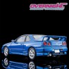 Tomica Limited Vintage 2000 Nissan Skyline 2-Door Sports Coupe 25GT Turbo azul con accesorios - Escala 1/64 LV-N353b