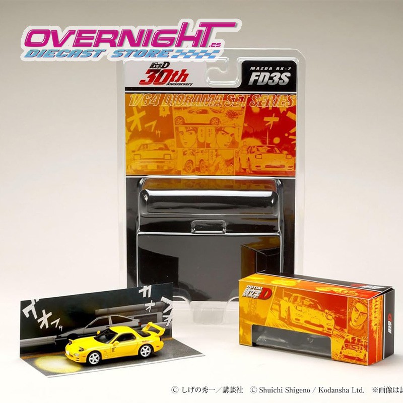 Hobby Japan Mazda Rx-7 (Fd3s) Redsuns - Initial D - Keisuke Takahashi Escala 1/64 HJDMD002A