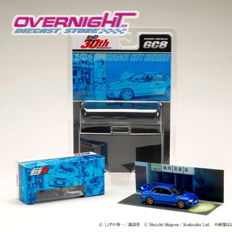 Hobby Japan Subaru Impreza GC8 - Initial D – azul -Escala 1/64 HJDMD011