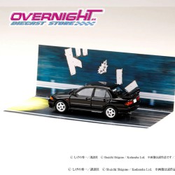 Hobby Japan Mitsubisi Lancer Evolution III - Initial D – negro -Escala 1/64 HJDMD004