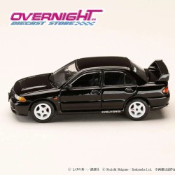 Hobby Japan Mitsubisi Lancer Evolution III - Initial D – negro -Escala 1/64 HJDMD004