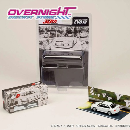 Hobby Japan Mitsubisi Lancer RS Evolution IV - Initial D – blanco -Escala 1/64 HJDMD005