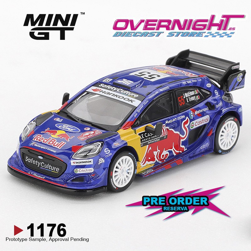 - PREORDER - Mini GT Ford Puma Rally1 N55 M-Sport Ford Rally Monte-Carlo 2025 Escala 1/64 MGT01176-L