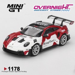 - PREORDER - Mini GT Porsche 911 (992) Gt3 Rs Weissach Ring Taxi 2025 Escala 1/64 MGT01178-L