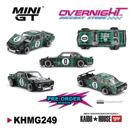 - PREORDER - Mini GT Kaido House Nissan Skyline GT-R (Kpgc10) Cortez V1 1969 Escala 1/64 KHMG249