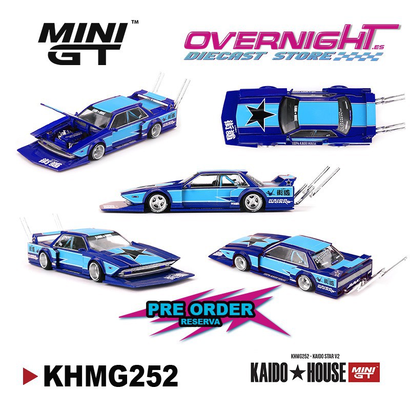 - PREORDER - Mini GT Kaido House Kaido Star V2 1985 Escala 1/64 KHMG252