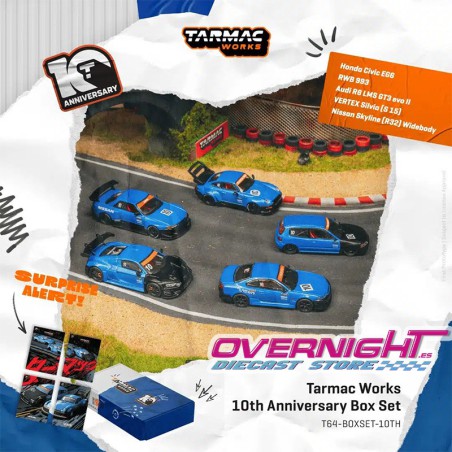 Tarmac Works 10th Anniversary Box Set de 5 coches - Escala 1/64 T64-BOXSET-10TH