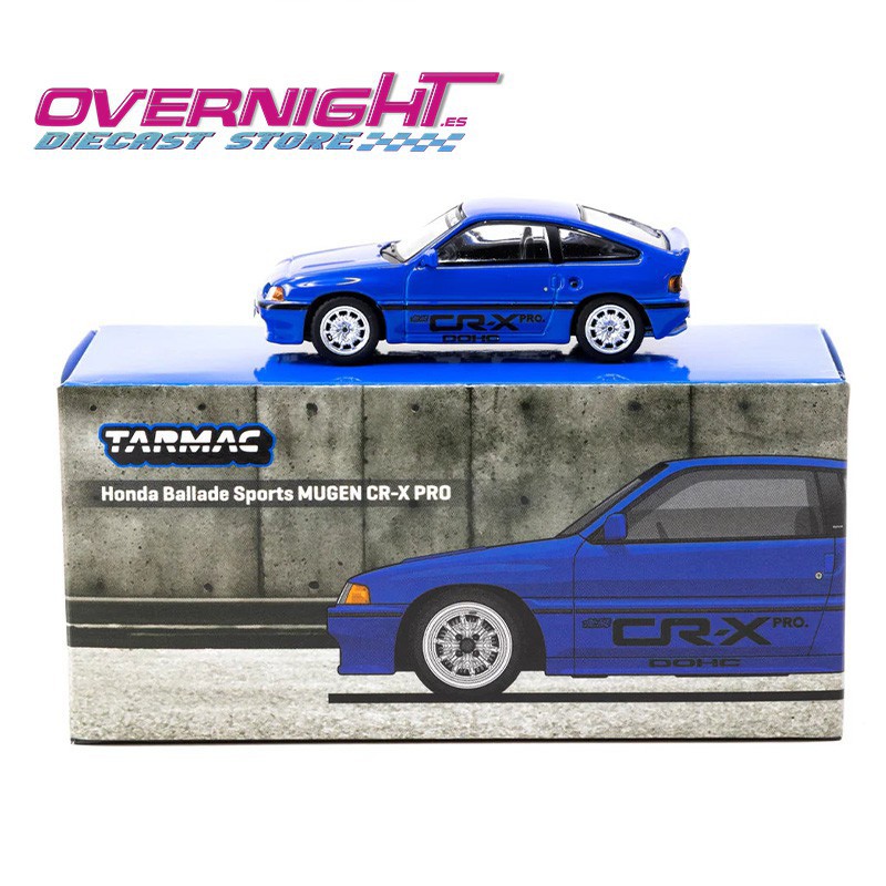 Tarmac Works Honda Ballade Sports Mugen CR-X Pro Azul - Escala 1/64 TC-T64G-TL058-BL